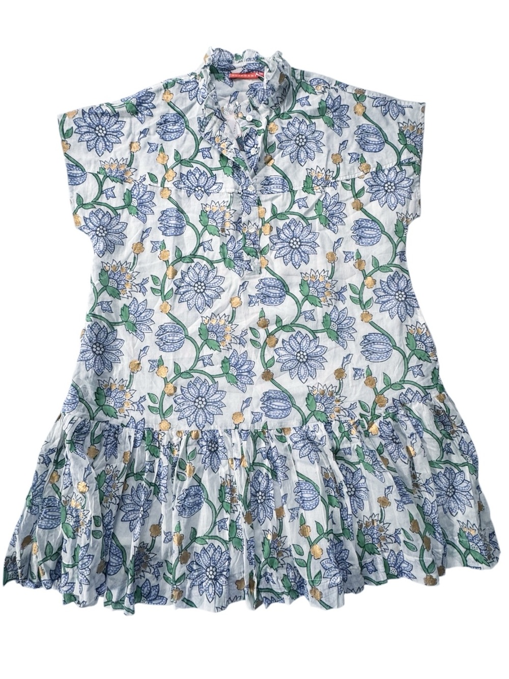 Oliphant Cap Sleeve Mini Dress in Presidio Blue | MEDIUM NWT - Picture 5 of 10